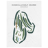 Zionsville Golf Course, Indiana - Printed Golf Courses