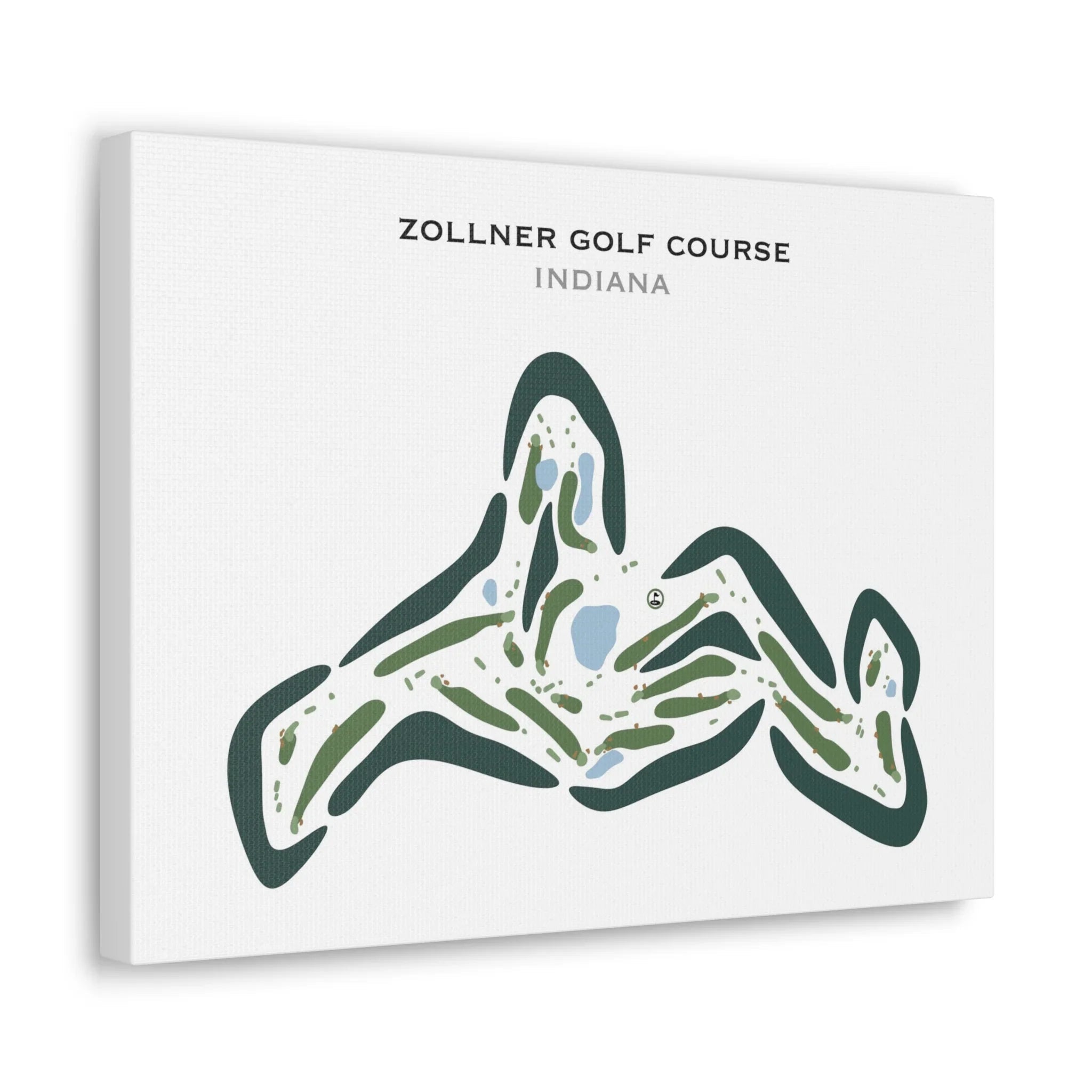 Zollner Golf Course, Indiana - Printed Golf Courses
