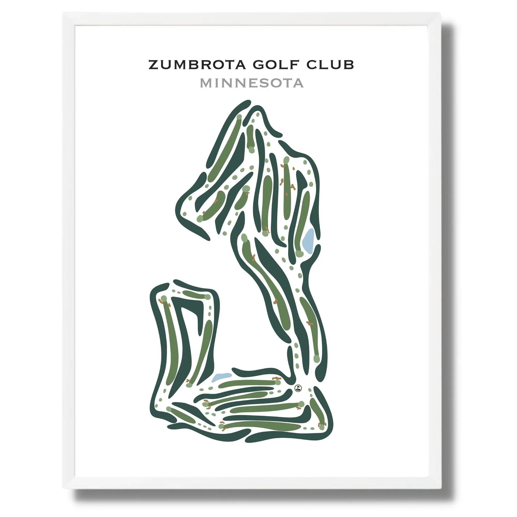 Zumbrota Golf Club, Minnesota - Printed Golf Courses