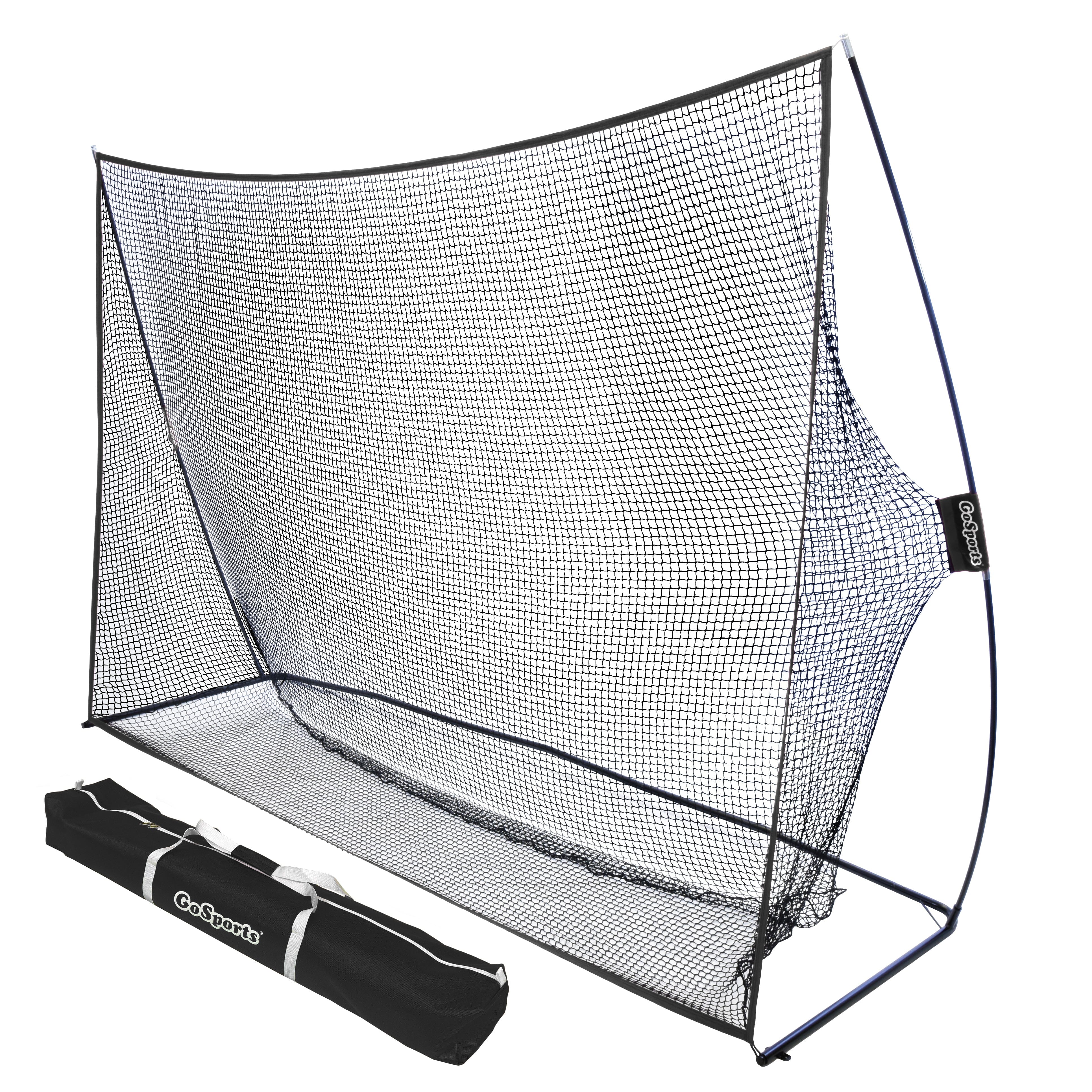 GoSports 10 ft x 7 ft Golf Practice Hitting Net Portable Training Net for Home & Range