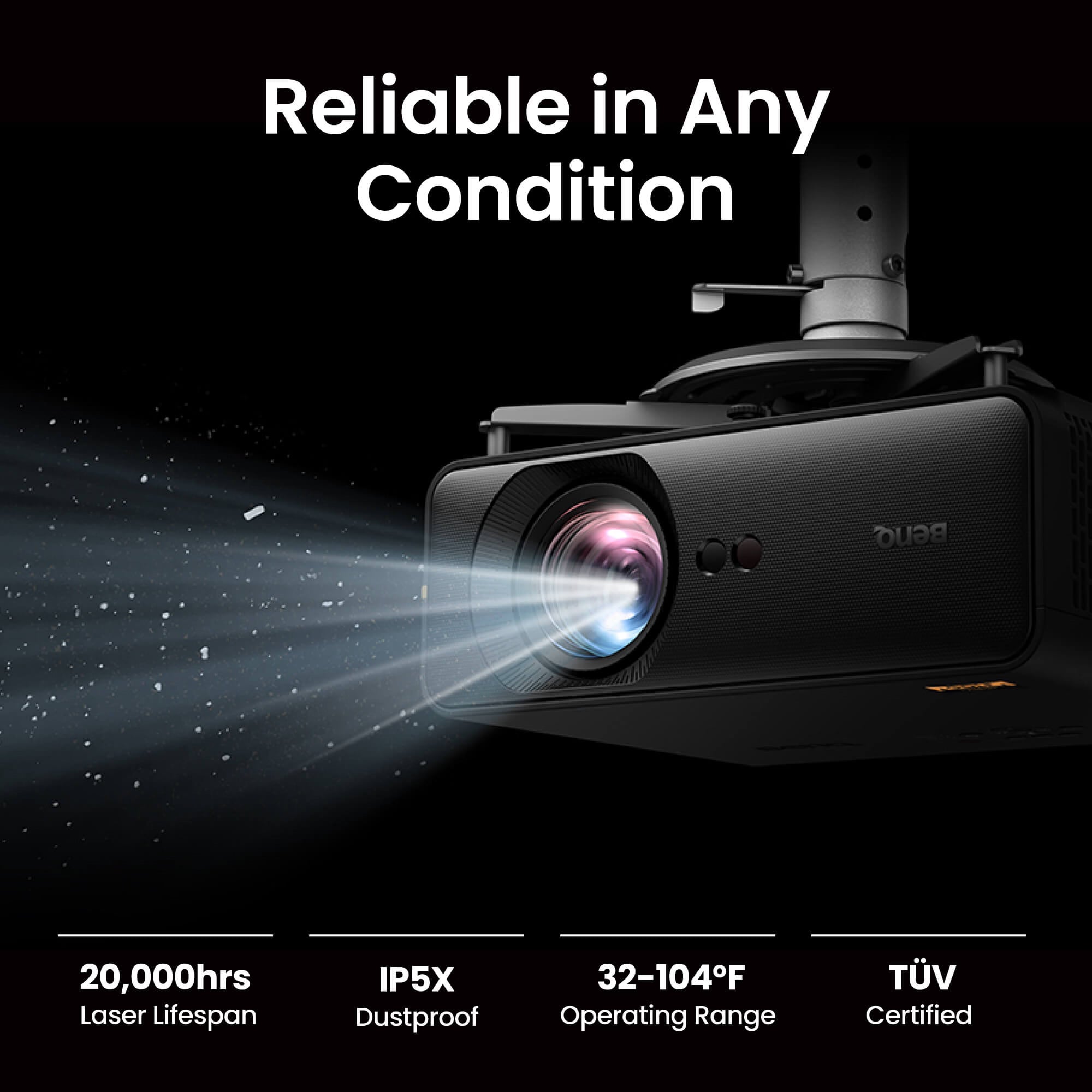 BenQ AH500ST Short-Throw 1080p Laser Golf Simulator Projector – 4,000 Lumens