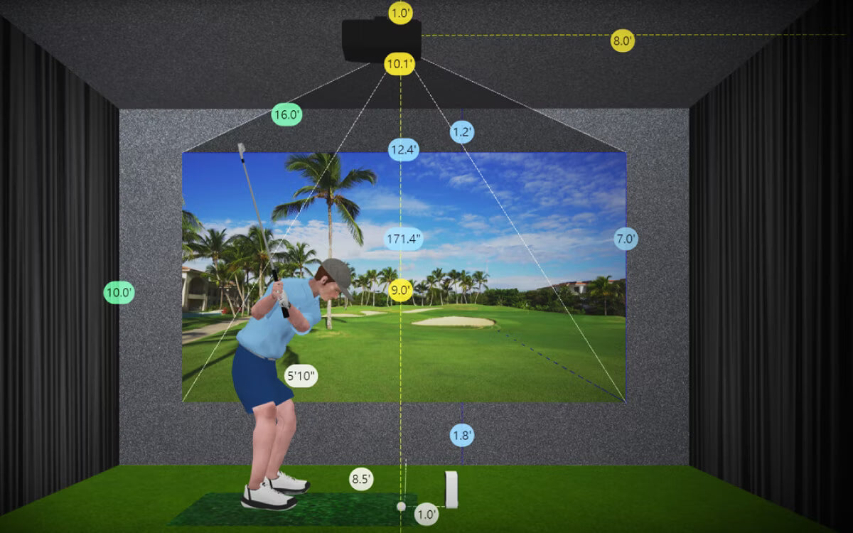 BenQ AH700ST: Ultimate Short Throw Golf Simulator Projector