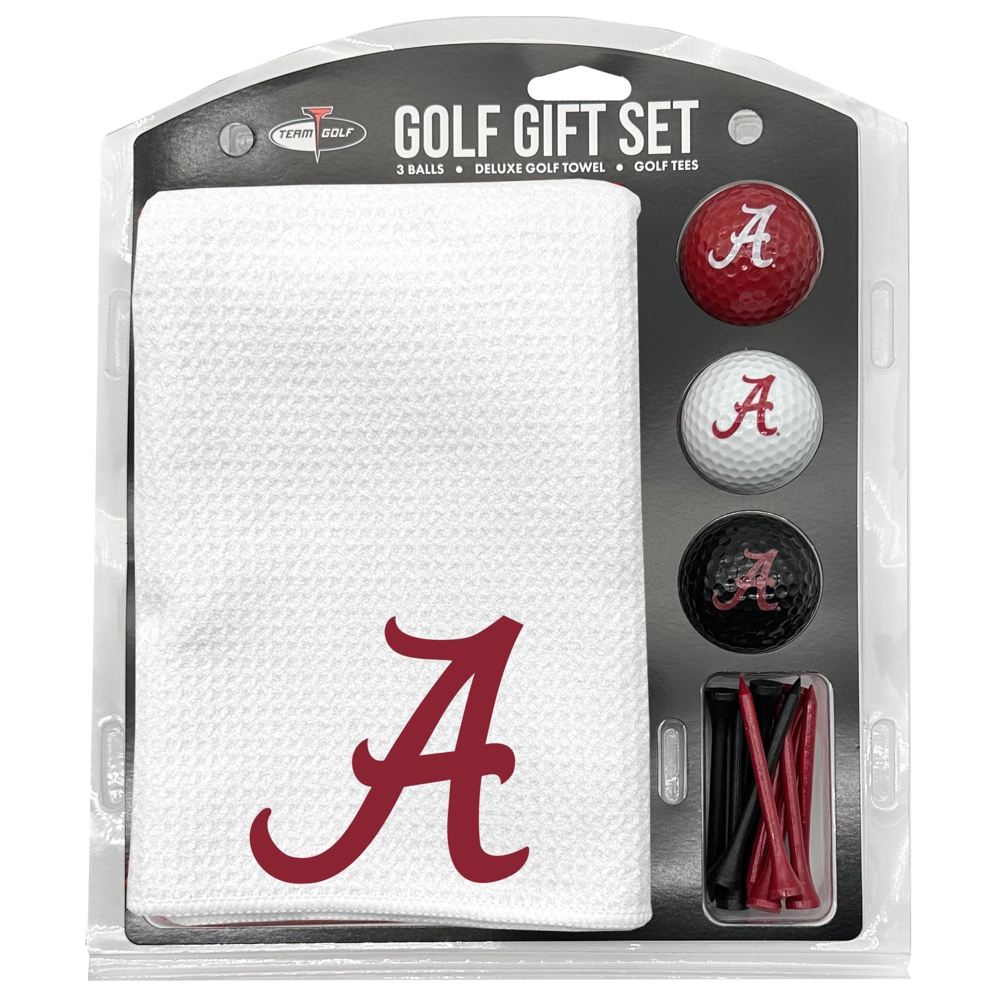 Alabama Crimson Tide White Microfiber Towel Golf Gift Set