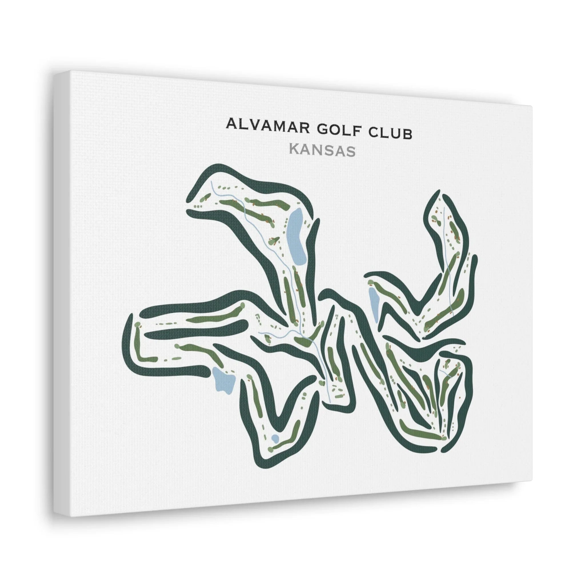 Alvamar Golf Course, Kansas - Printed Golf Courses