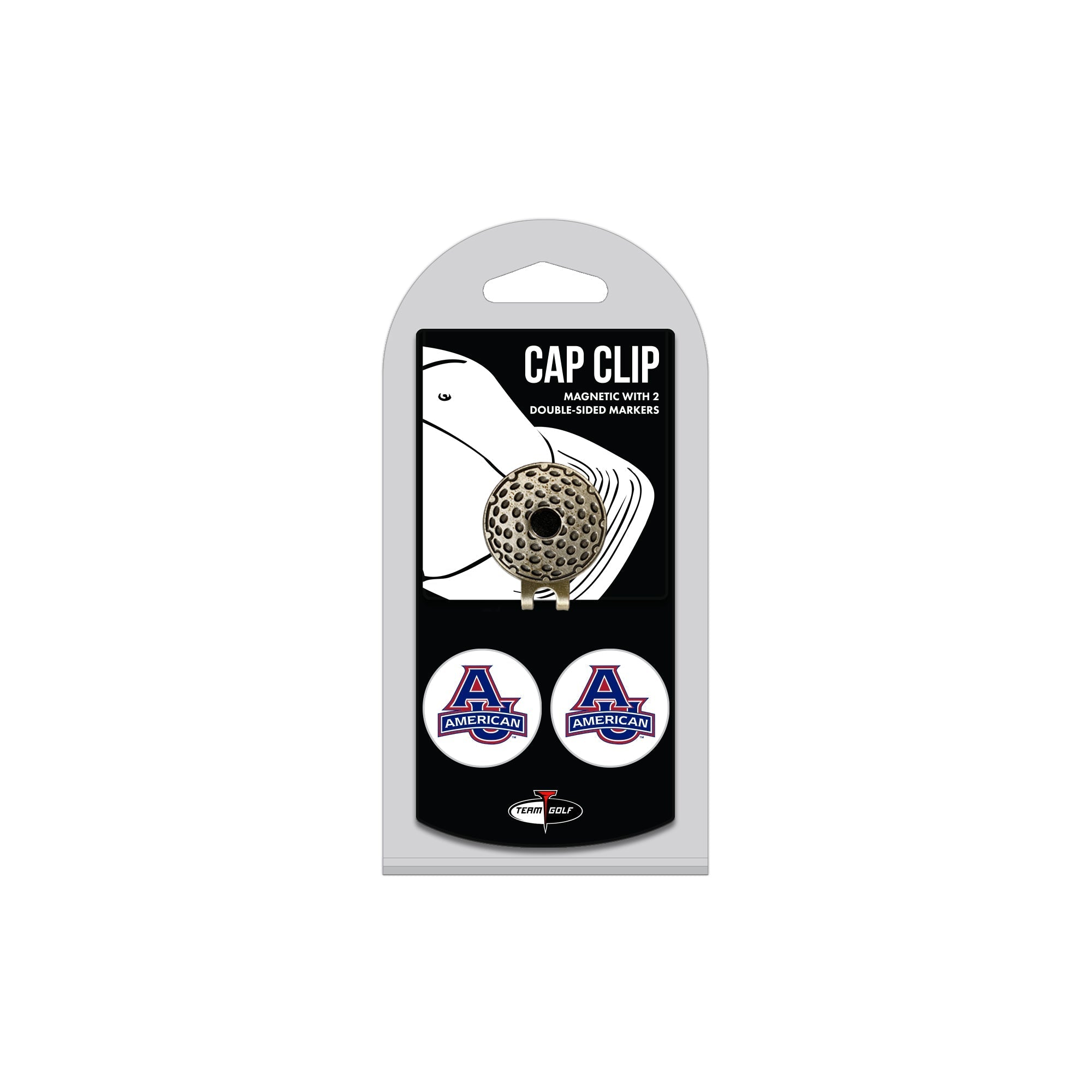 American University Hat Clip with 2 Ball Markers