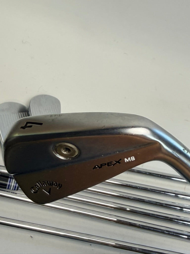 Callaway Apex MB 2021 Irons 4-PW KBS $-Taper 130 X-Stiff RH (Used)