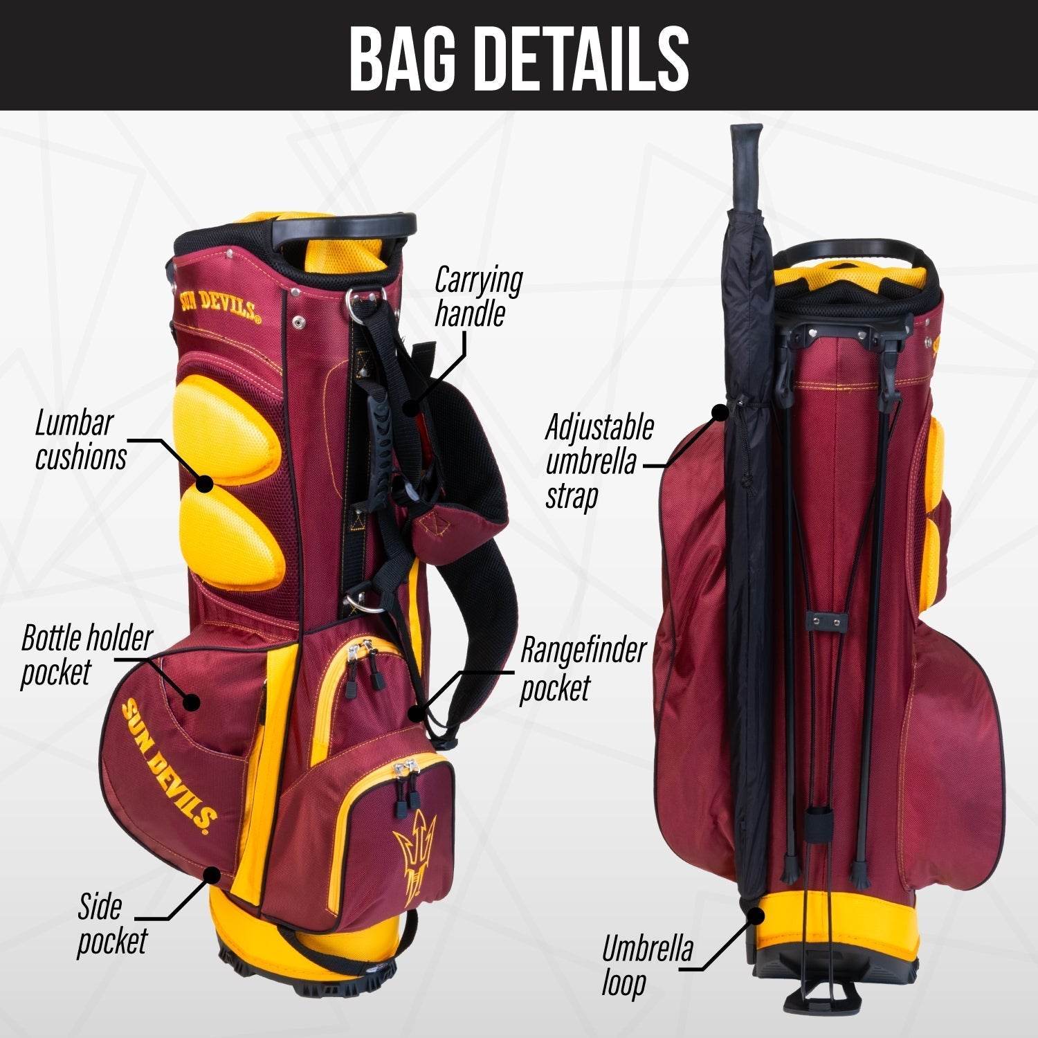 Arizona State Sun Devils Fairway Stand Bag