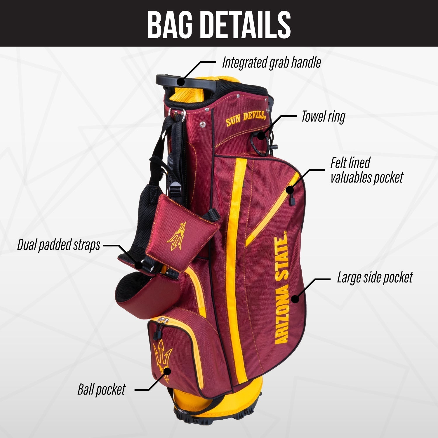 Arizona State Sun Devils Fairway Stand Bag
