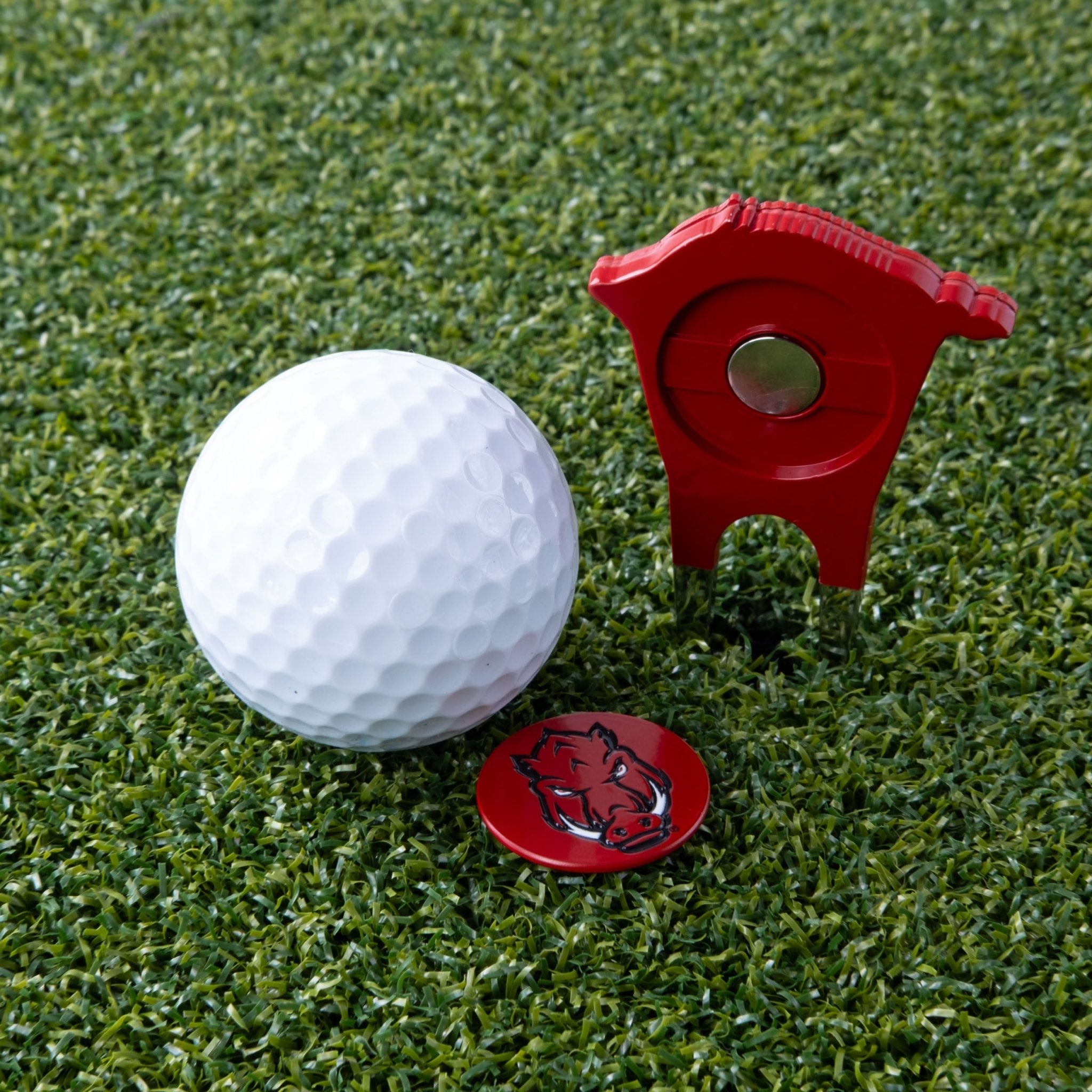 Arkansas Razorbacks Custom Shaped Divot Tool