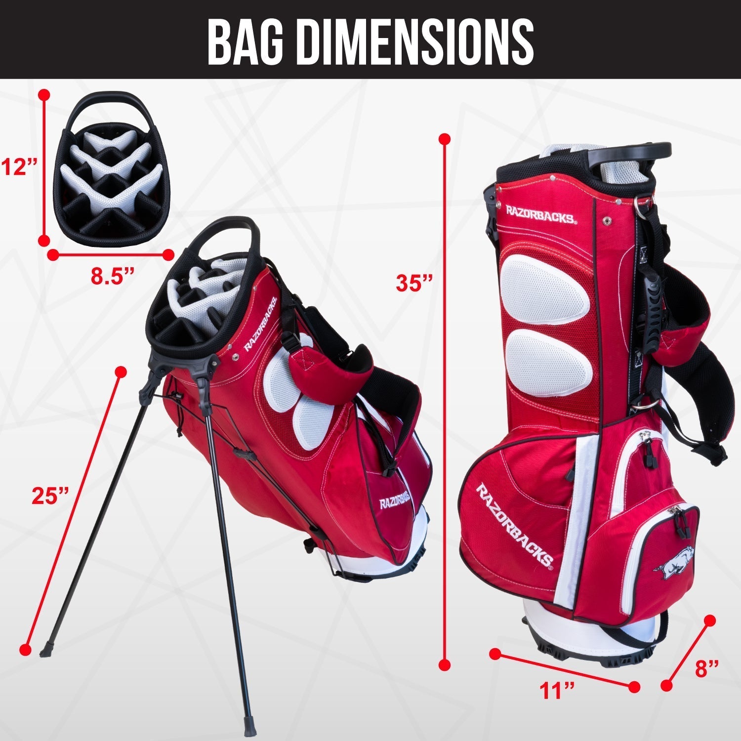 Arkansas Razorbacks Fairway Stand Bag