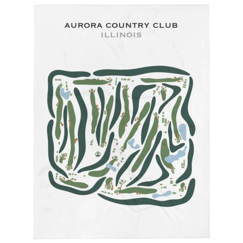 Aurora Country Club, Illinois - Printed Golf Courses