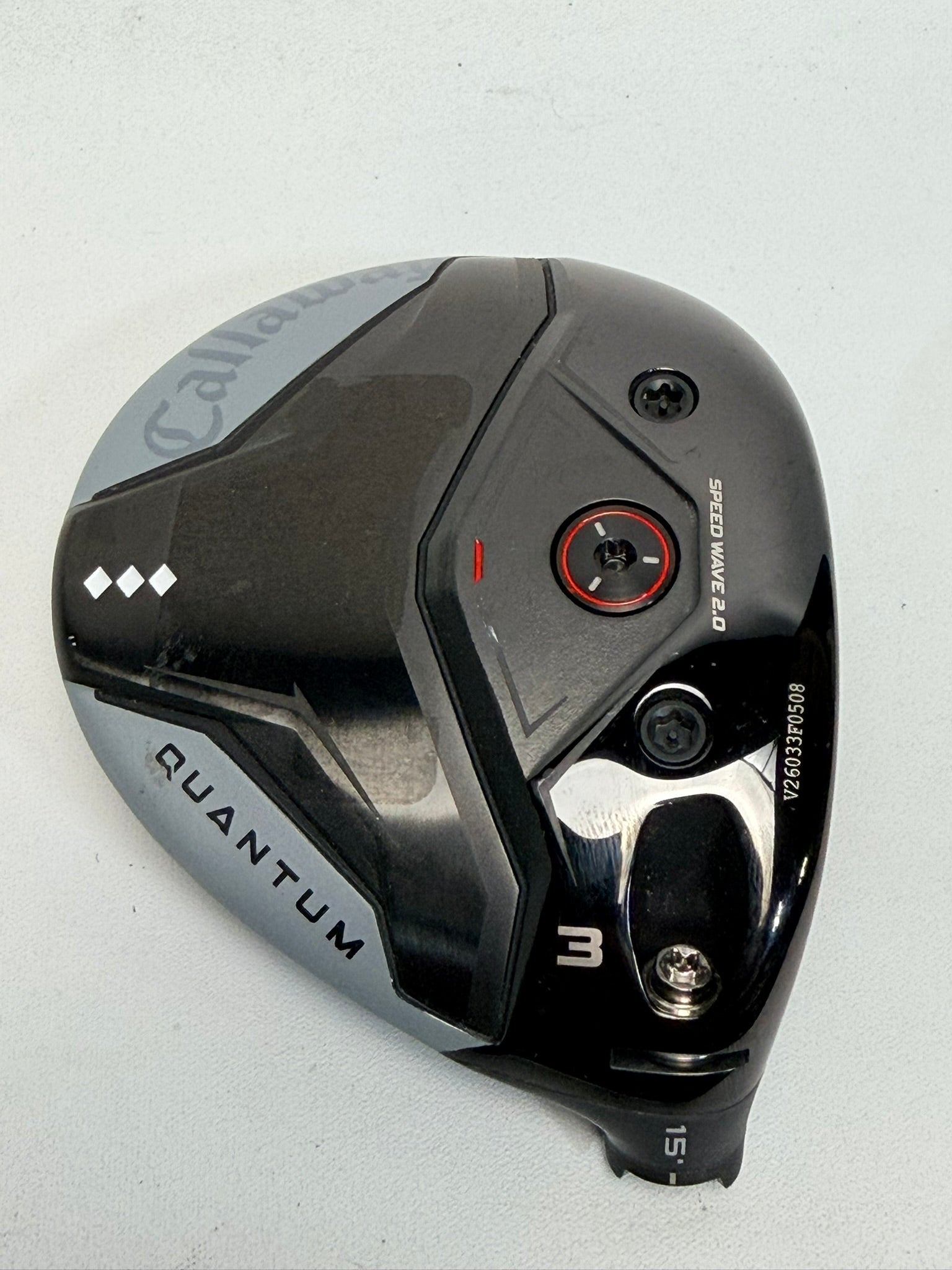 Callaway Quantum Triple Diamond 3 Wood 15° Head Only RH + Headcover