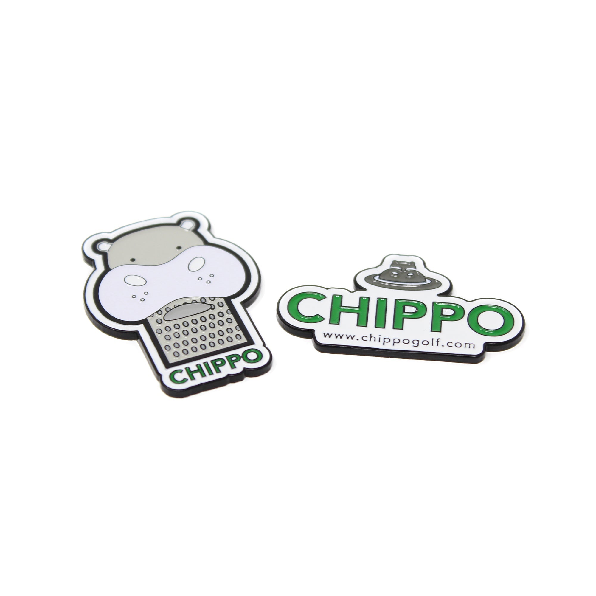 Chippo + 'Hank The Hippo' Headcover Ball Mark Set