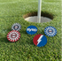 THE BYRD BALL MARKERS - Red, White & Blue