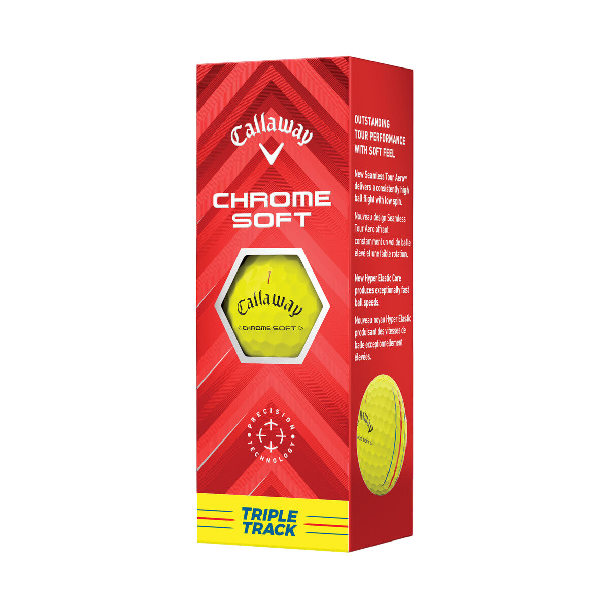 Callaway Chrome Soft 2024 360 Triple Track Yellow Stripe Golf Balls