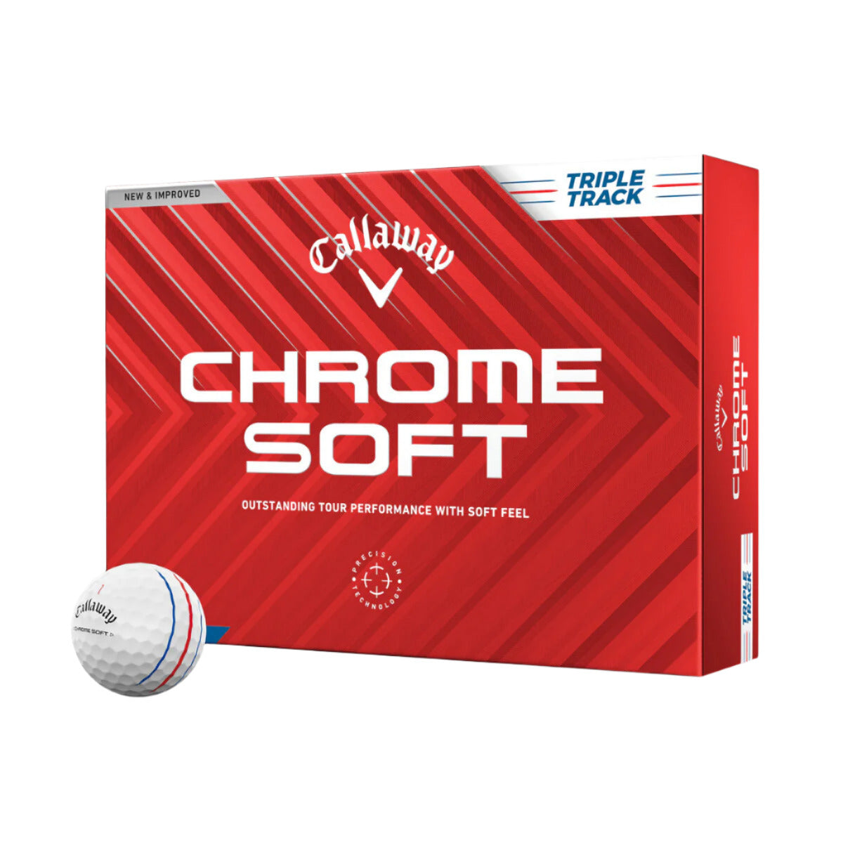 Callaway Chrome Soft Triple Track 2024 White Golf Balls