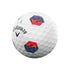 Callaway Chrome Tour TruTrack White - Black & Red 2024 Golf Balls