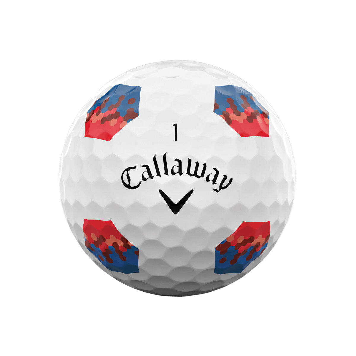 Callaway Chrome Tour TruTrack White - Black & Red 2024 Golf Balls