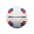 Callaway Chrome Tour TruTrack White - Black & Red 2024 Golf Balls
