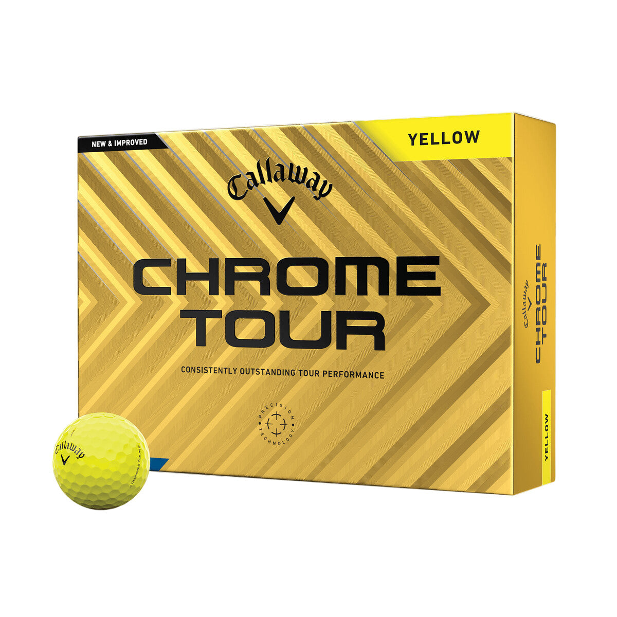 Callaway Chrome Tour X 2024 Yellow Golf Balls