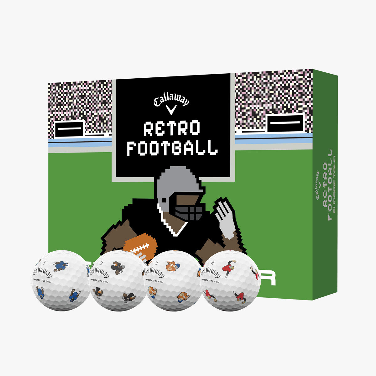 Callaway Chrome Tour Retro Football Golf Balls