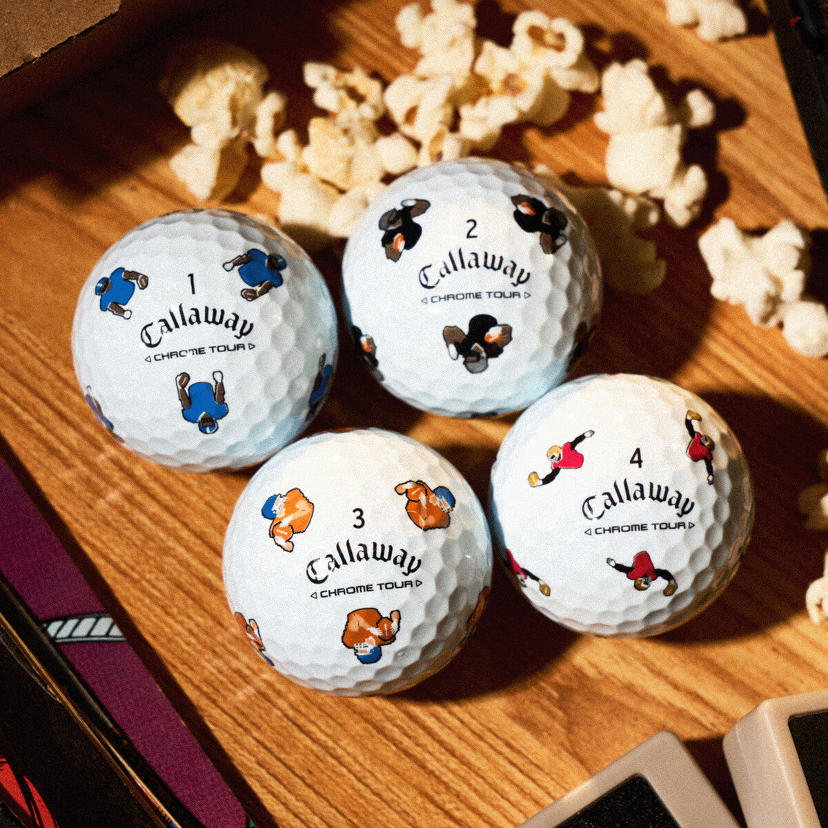 Callaway Chrome Tour Retro Football Golf Balls