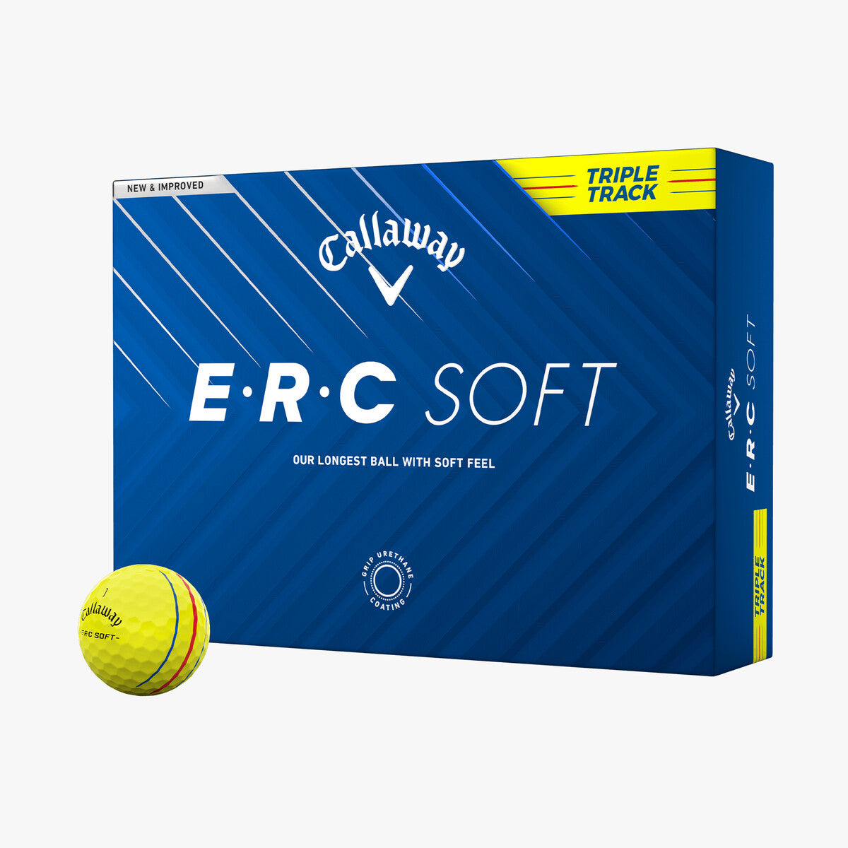 Callaway ERC Soft Triple Track Yellow 2025 Golf Balls