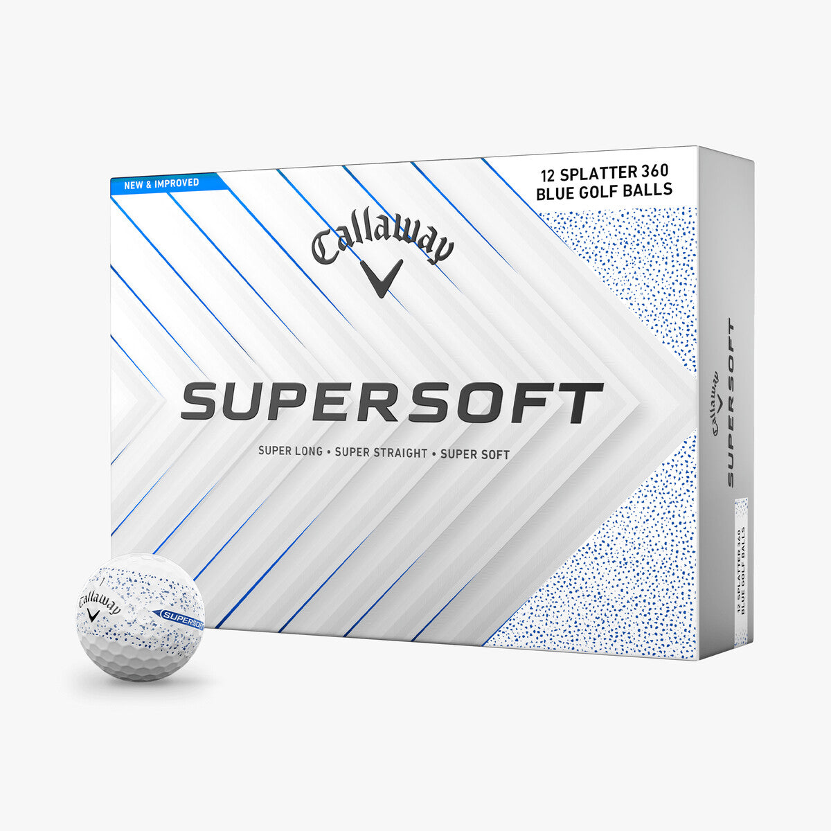 Callaway Supersoft Splatter 360 Blue 2025 Golf Balls