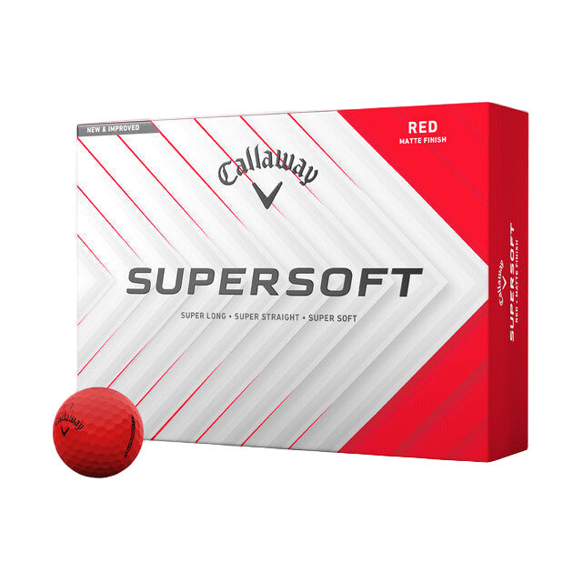 Callaway Supersoft Matte Red 2025 Golf Balls