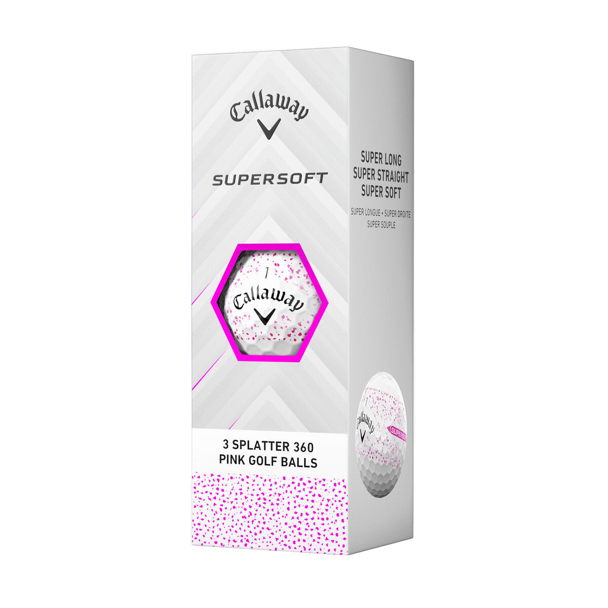 Callaway Supersoft Splatter 360 Pink 2025 Golf Balls