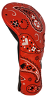 Red Bandana Embroidered Driver Headcover by ReadyGOLF