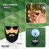 Beard Man Hat Clip Set