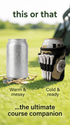 Beverage Caddie 3-in-1 Golf Insulator, Removeable Ball Marker, Bag Clip & Tees Combo