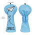 Blue Paper Airplane SEND IT! Headcover