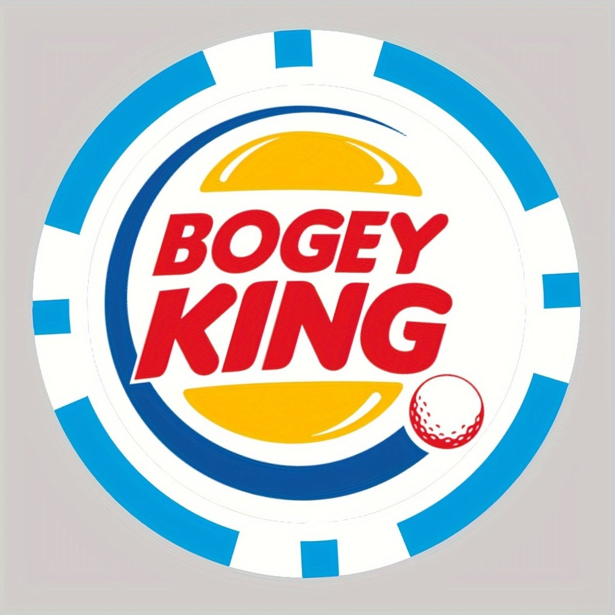 Bogey King Golf Ball Marker - Poker Chip Style