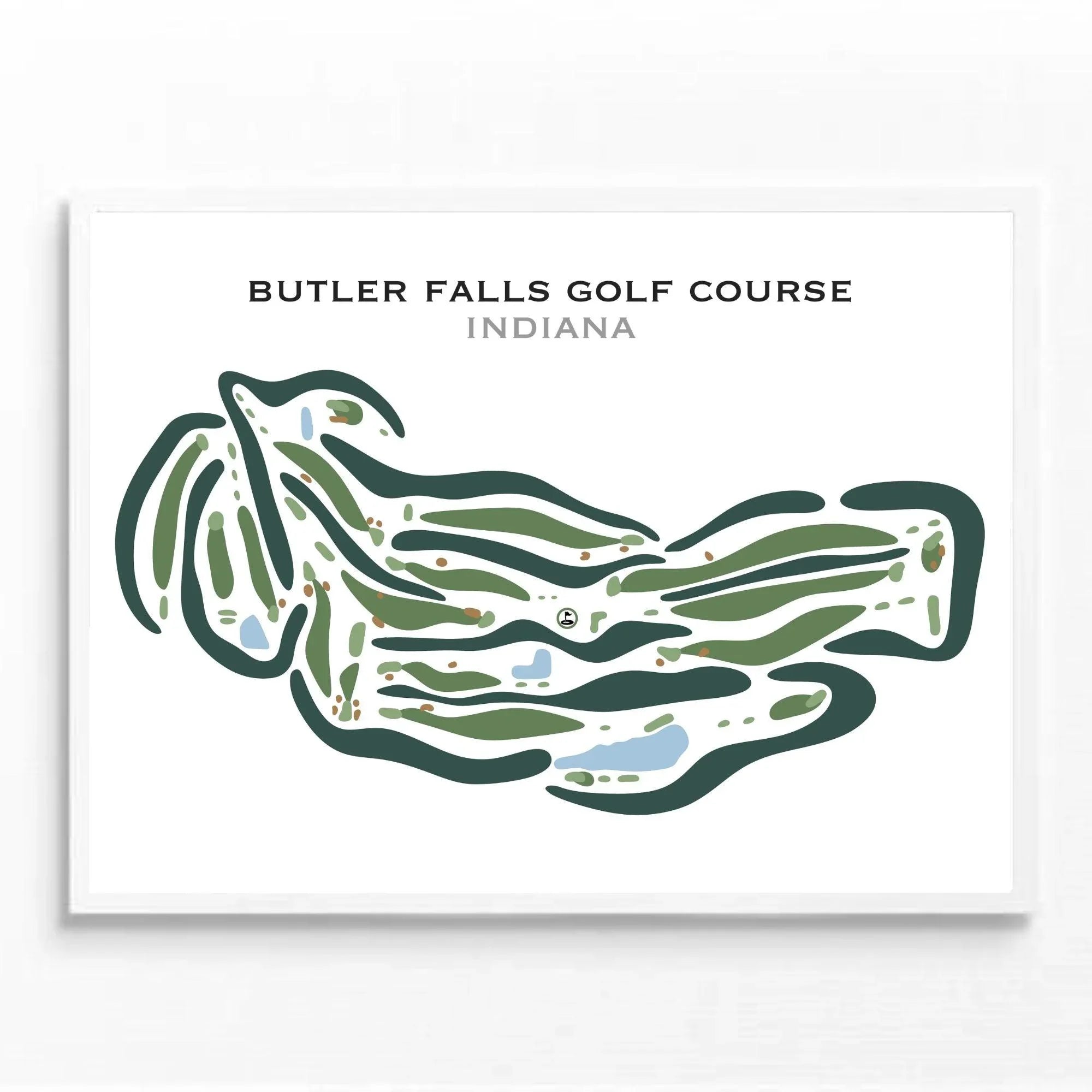 Butler Falls Golf Course, Indiana - Printed Golf Courses