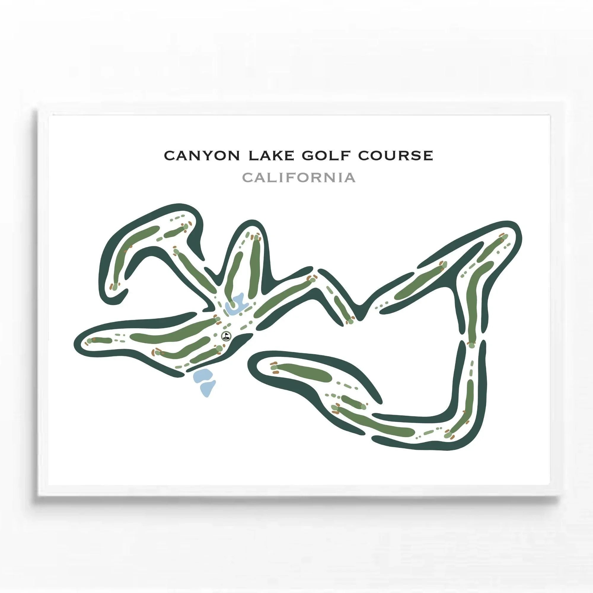 Canyon Lake Golf Course, California - Printed Golf Courses