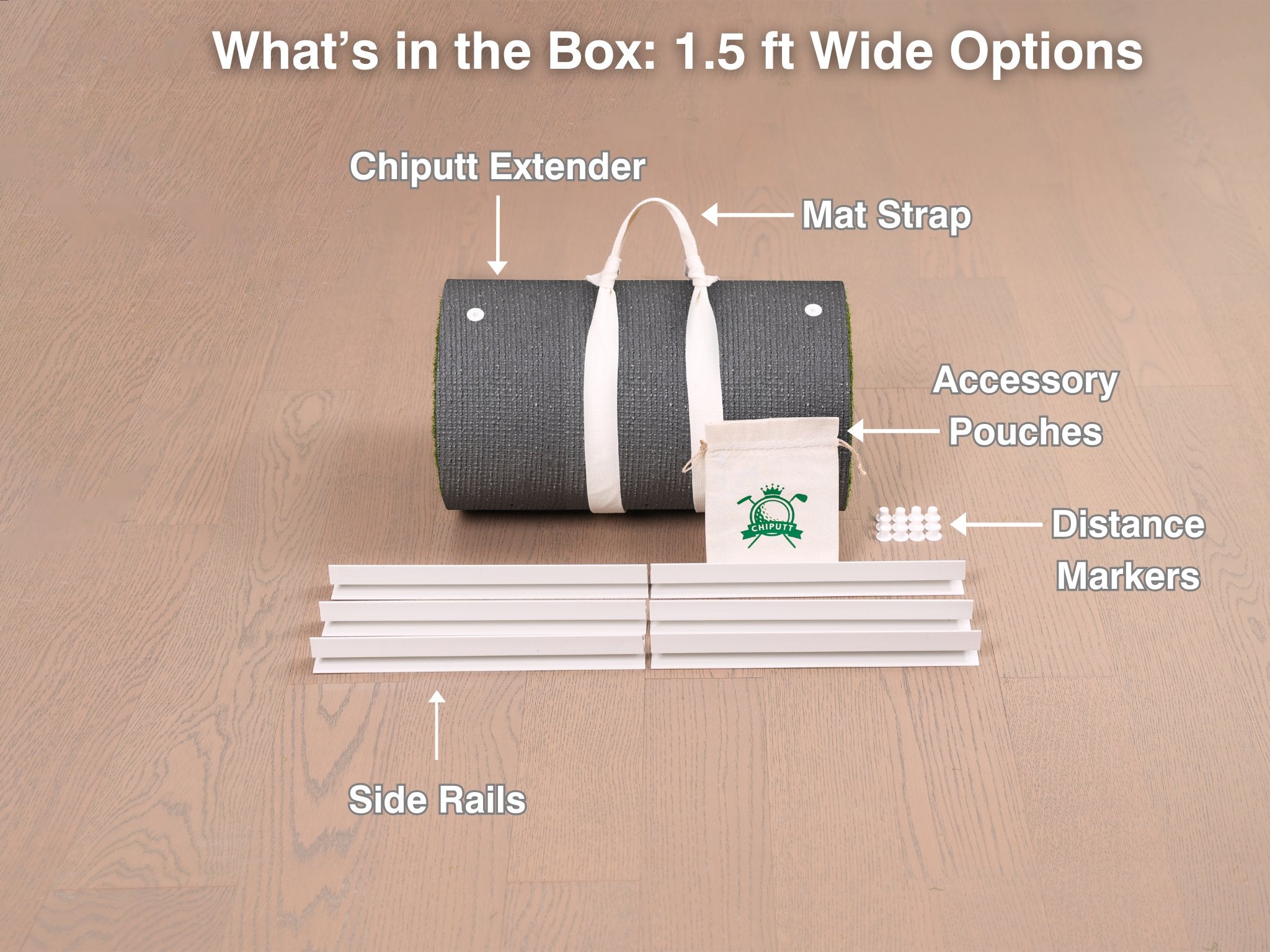 The Chiputt Tour‑Grade Premium Putting Mat Extender
