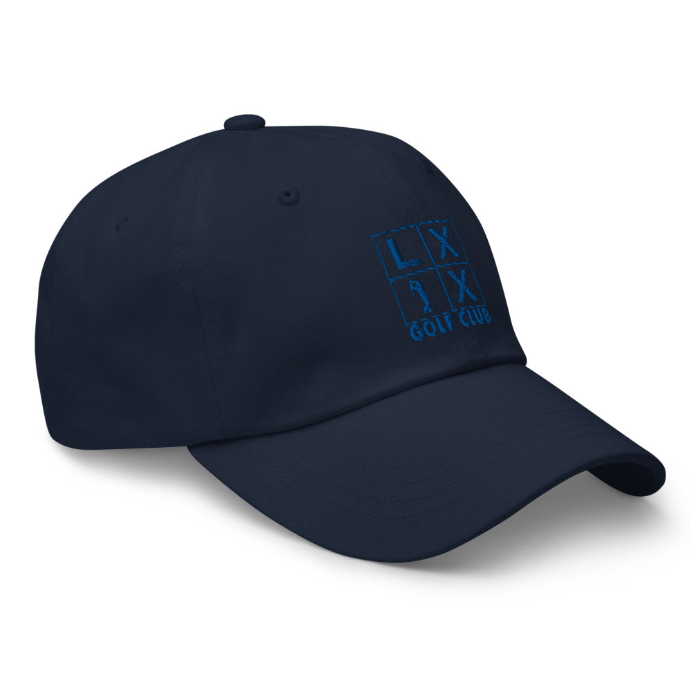 Four Box Logo Dad Hat - Blue Logo