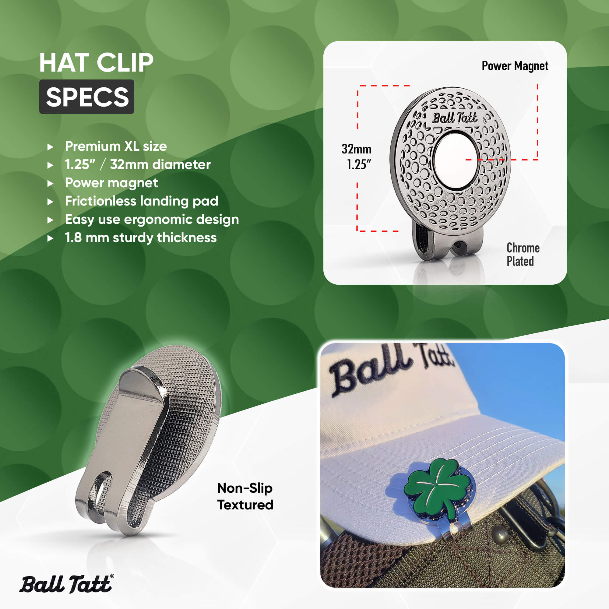 Clover Hat Clip Set