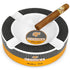 Cohiba-Style 4-Rest Ceramic Cigar Ashtray (Round, Luxury Finish)