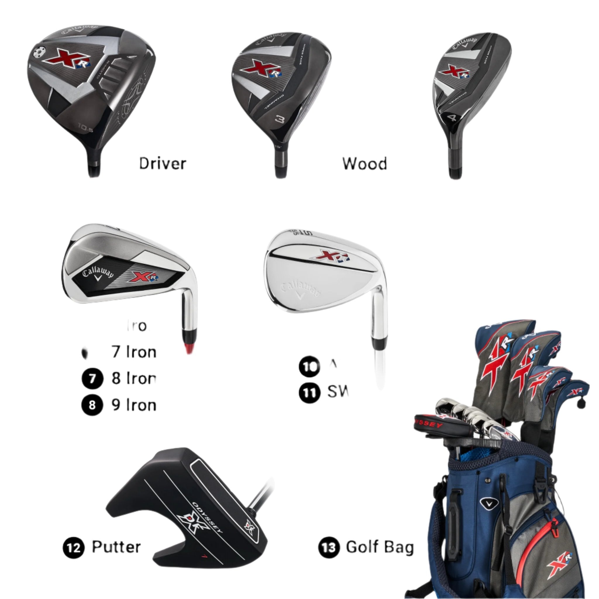 Callaway Men's XR 13-Piece Complete Golf Set
