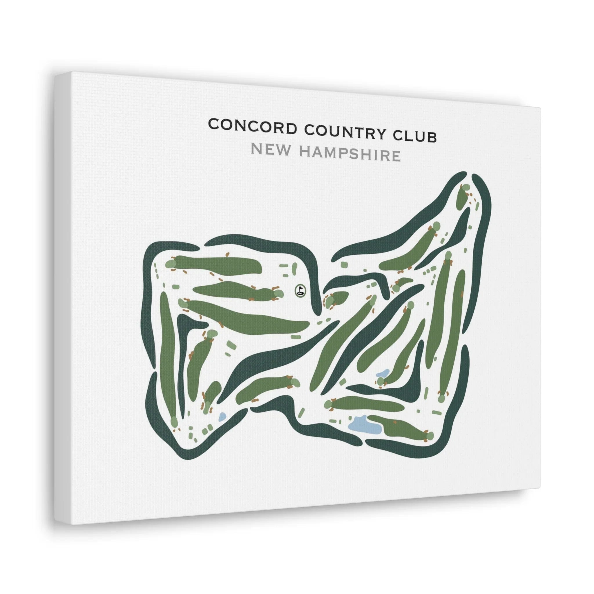 Concord Country Club, New Hampshire - Printed Golf Courses