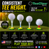 Tee Claw (10) Pack: Black-Yellow