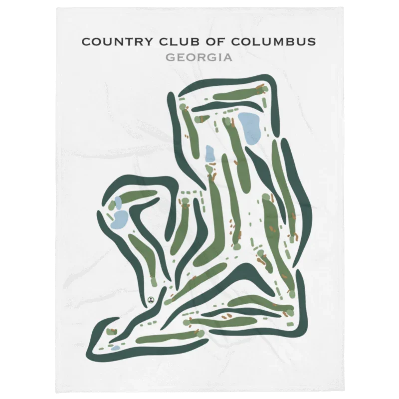 Country Club of Columbus, Georgia - Printed Golf Courses