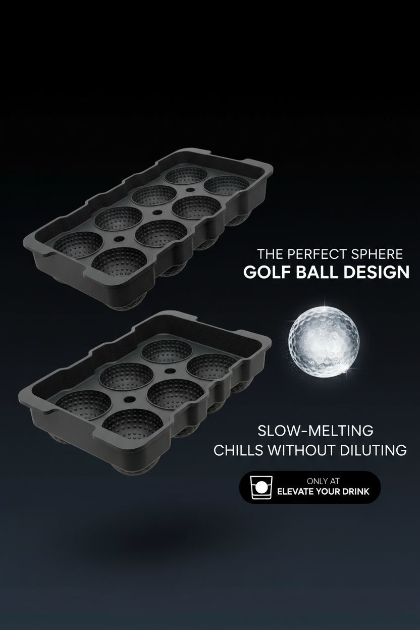Golf Ball Ice Tray - Fore the Coolest Drinks