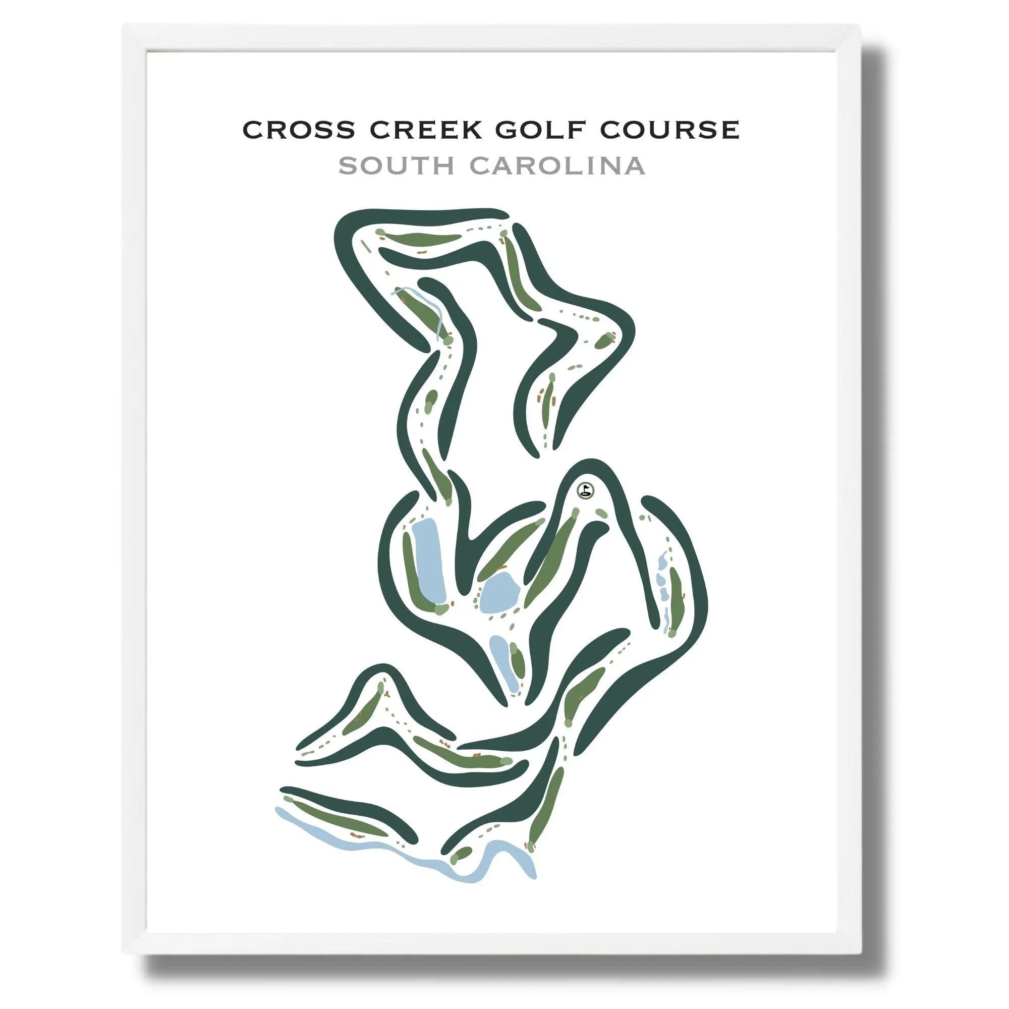 Cross Creek Golf Course, South Carolina - Printed Golf Courses