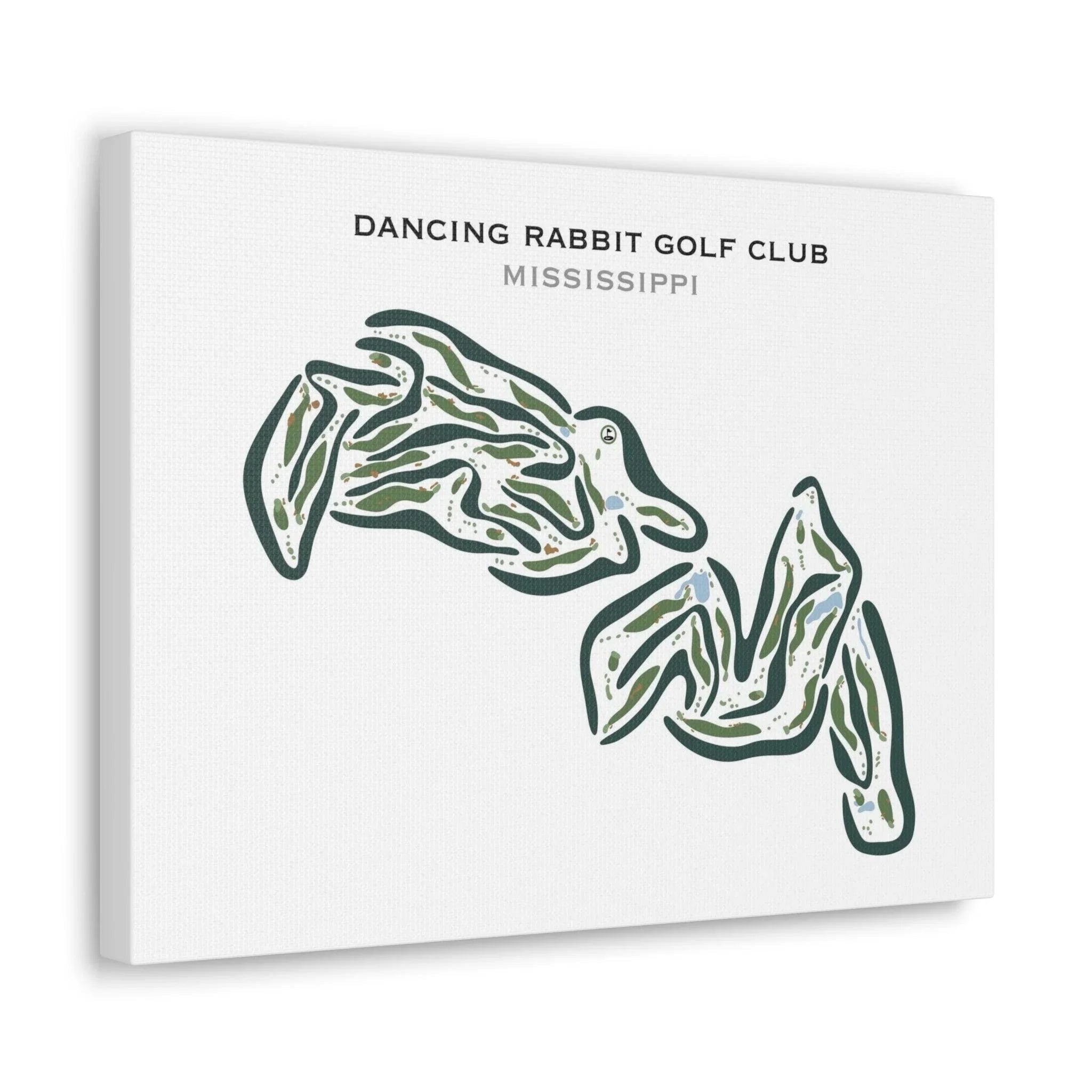 Dancing Rabbit Golf Club, Mississippi - Printed Golf Courses