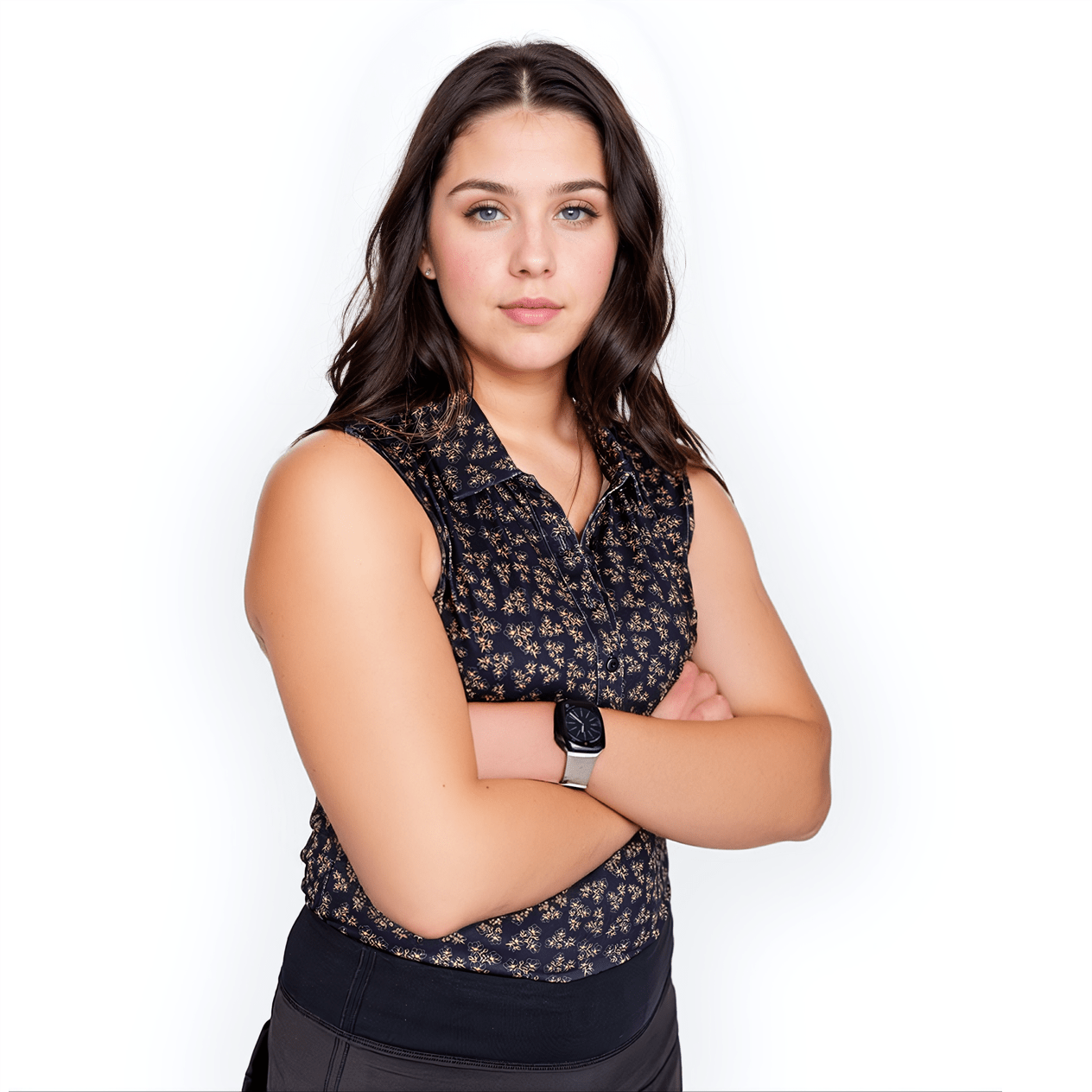 Dark Floral Women's (Sleeveless) Polos