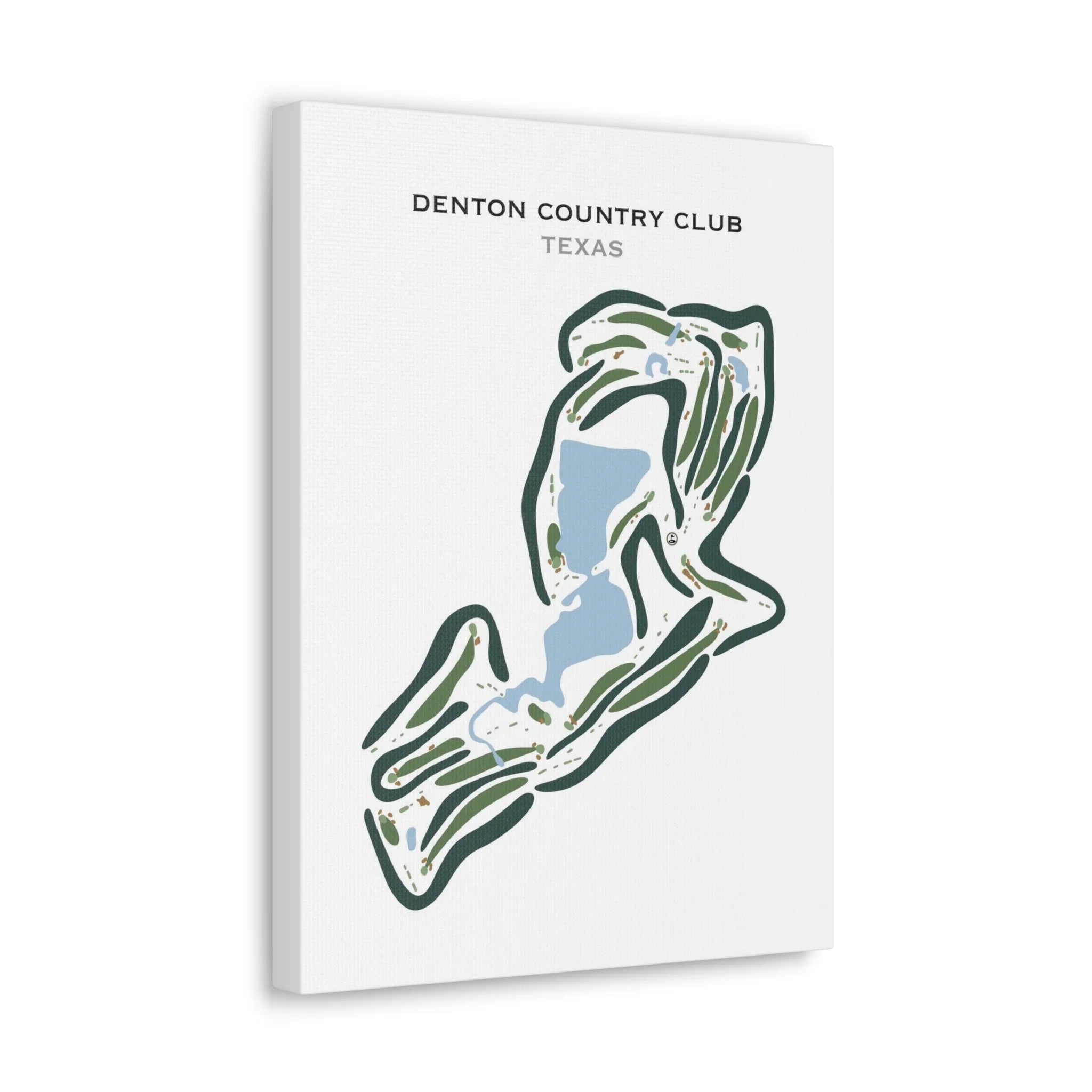 Denton Country Club, Texas - Printed Golf Courses